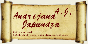 Andrijana Japundža vizit kartica